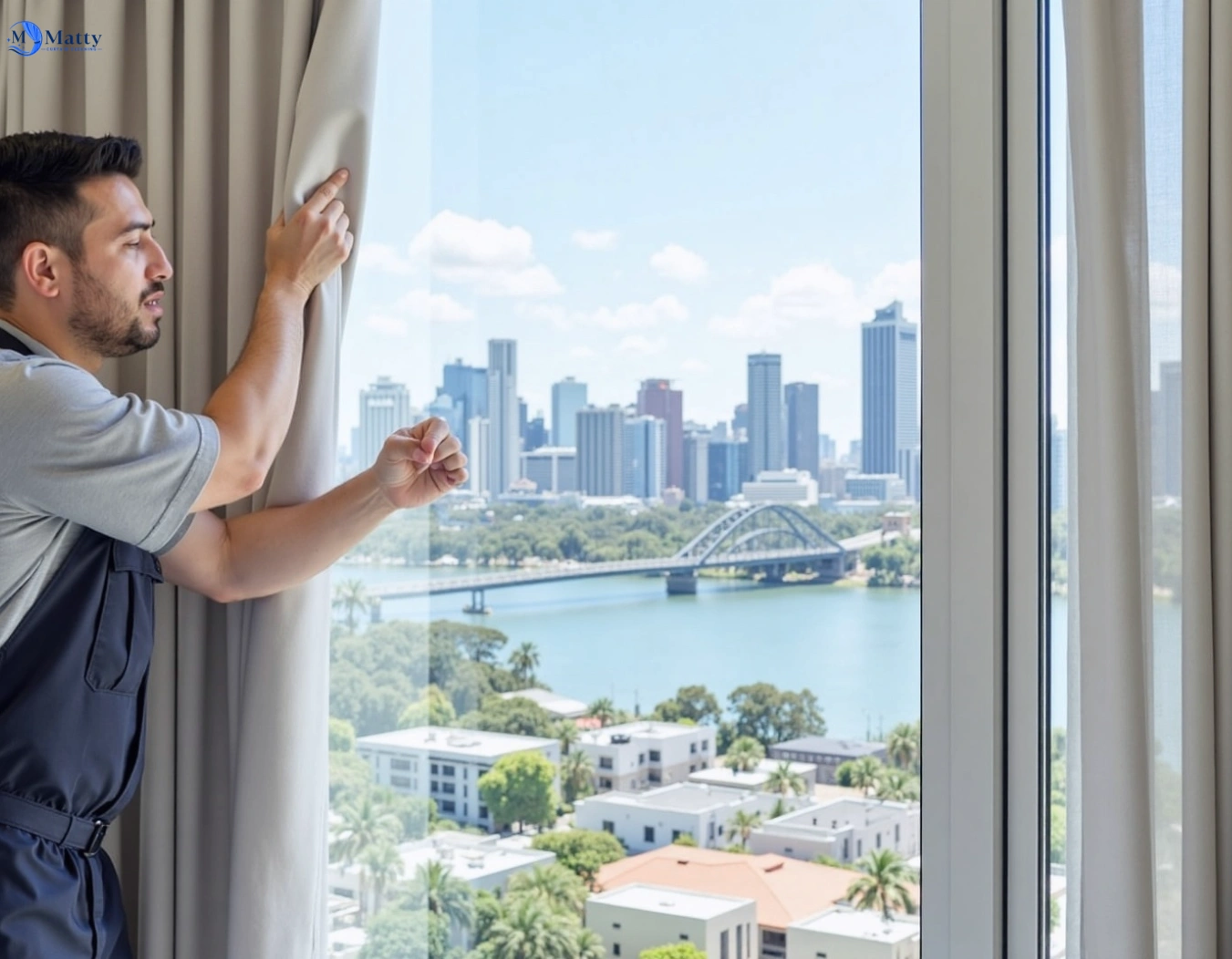 Professional curtain steam cleaning service north-st-marys-nsw QLD by Matty Curtain Cleaning